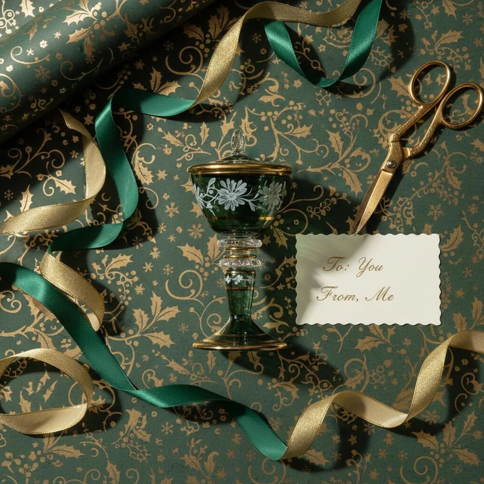 Blown glass Christmas ornament